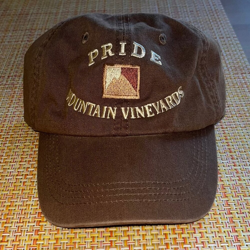 Pride Mountain Vineyards Brown Mens Baseball Cap Hat